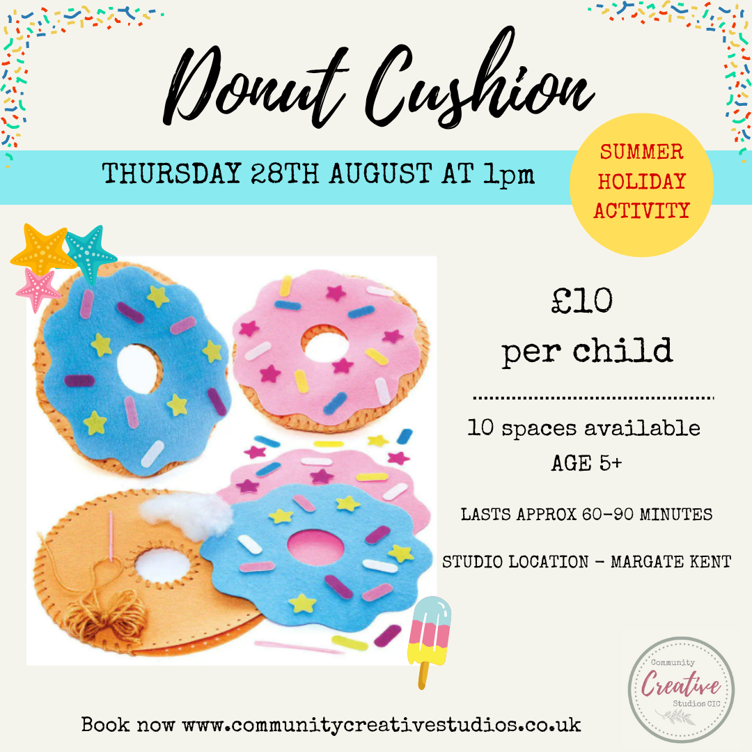 Summer Holiday Class - Donut Cushion