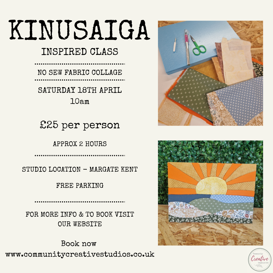 Beginner’s Kinusaiga Class – Fabric Collage Workshop
