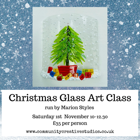 Christmas Glass Art Workshop by Marion Styles