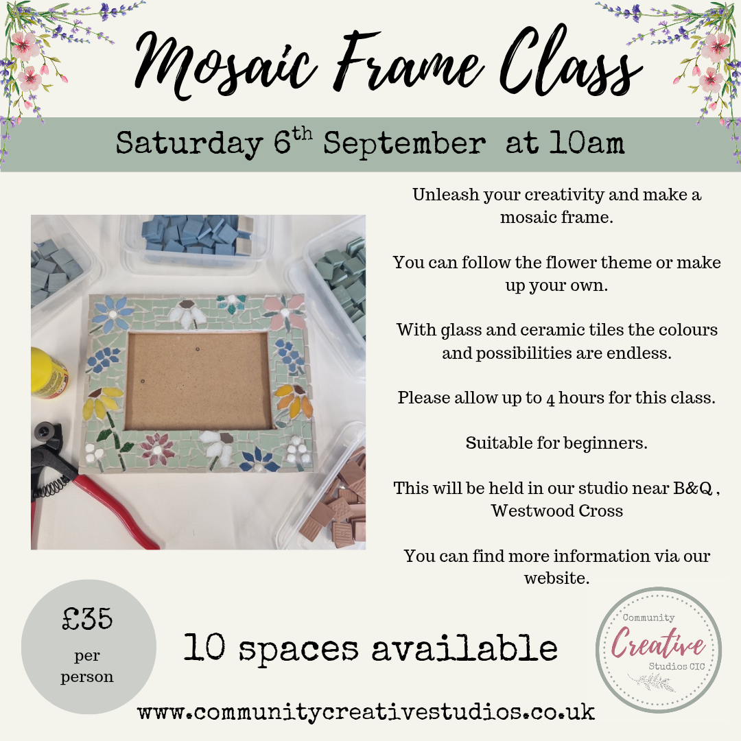 Floral Mosaic Frame Class