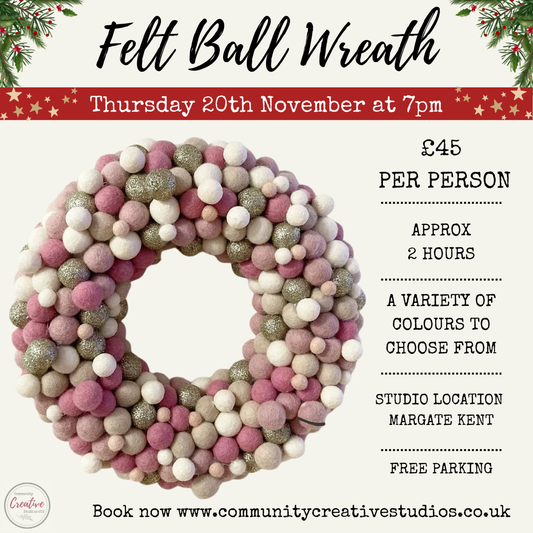 Felt Ball Wreath