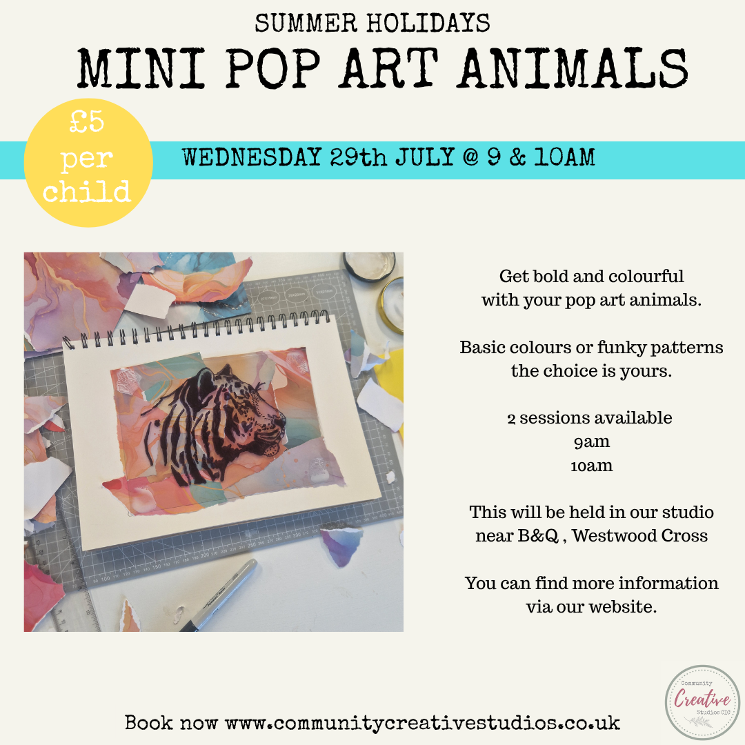 SUMMER HOLIDAYS - MINI POP ART ANIMALS