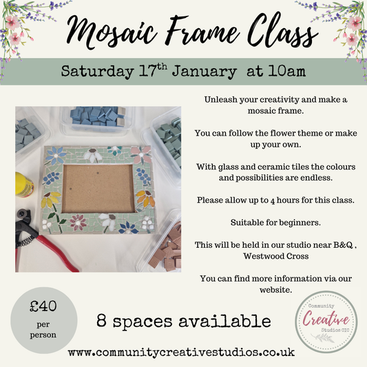 Floral Mosaic Frame Class