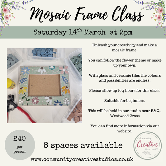 Floral Mosaic Frame Class