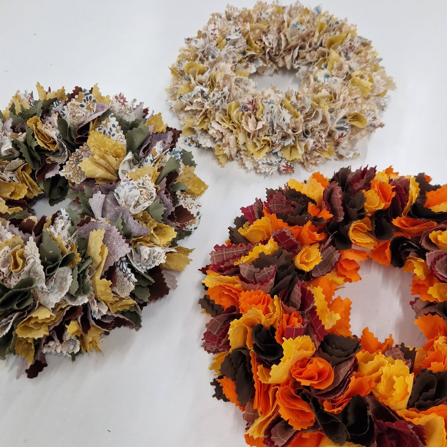 Autumnal Rag Wreath Class