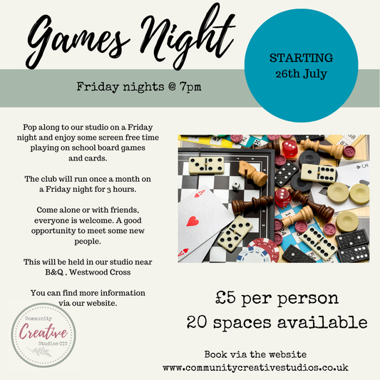 Games Night - Starting in July