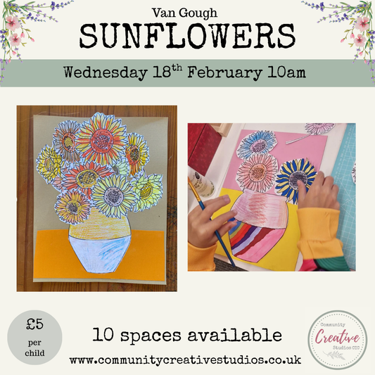 HALF TERM - Van Gough Sunflowers