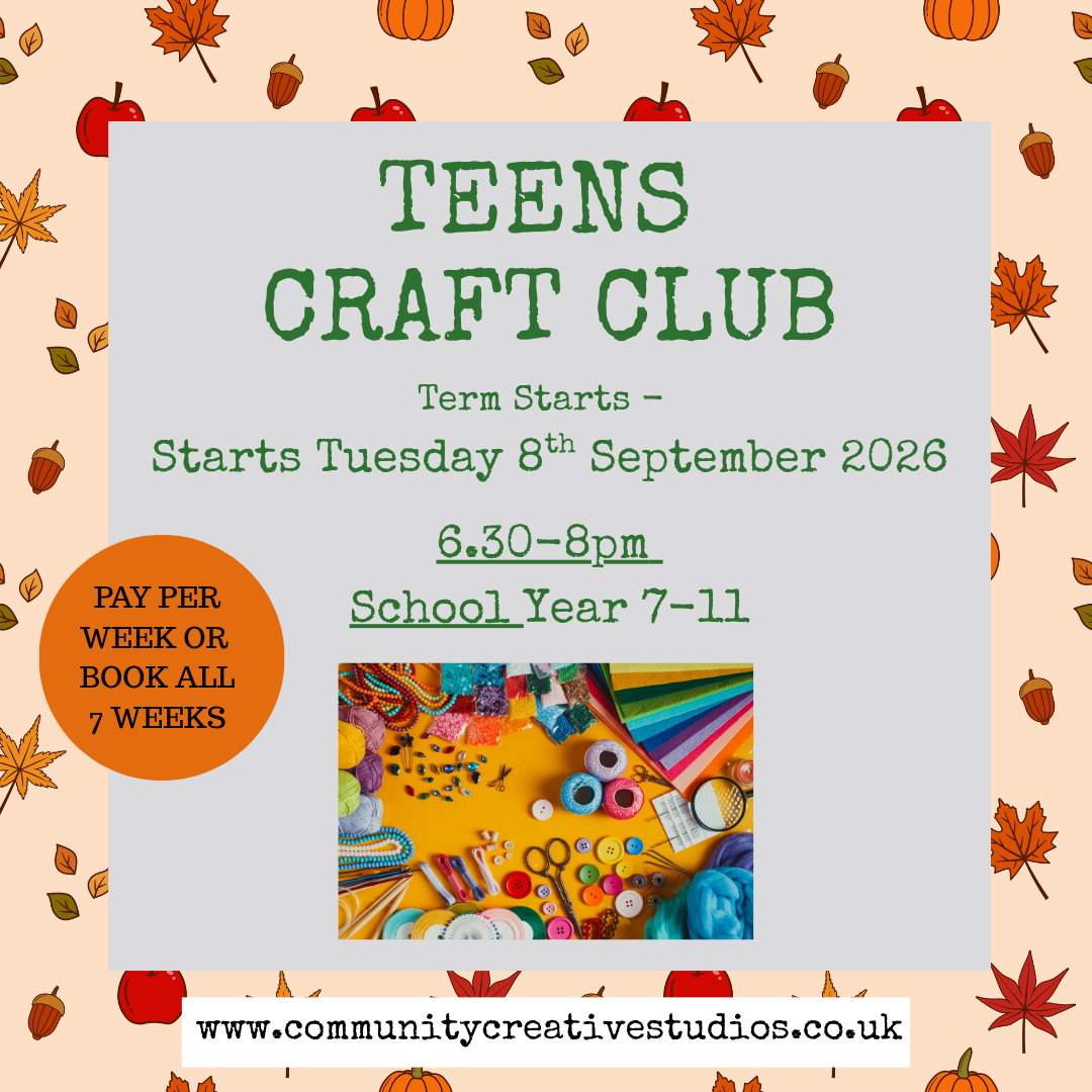 Teens Craft Club - Sept/Oct 2026 School years 7-11