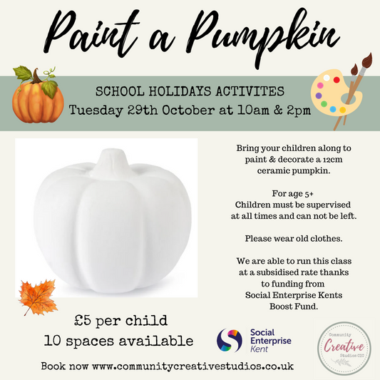 Paint a Pumpkin - School Holiday Activity