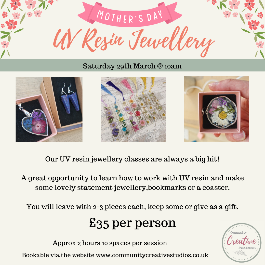 Mothers Day - UV Resin Jewellery Class