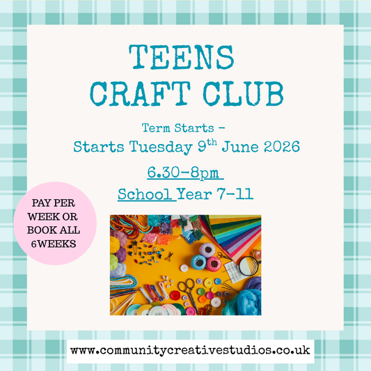 Teens Craft Club - June/July 2026 School years 7-11