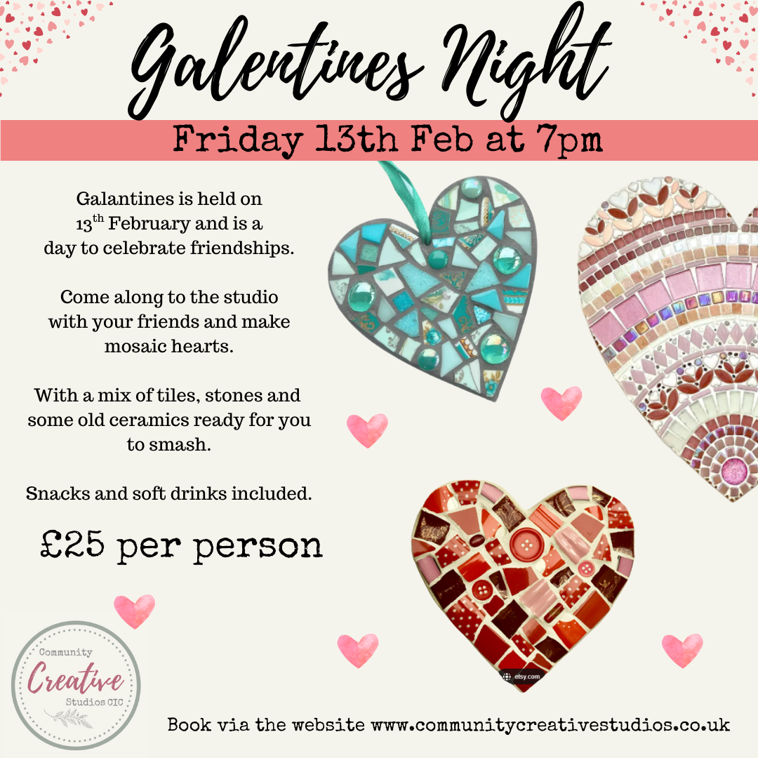 Galentine's Night - Mosaic Hearts