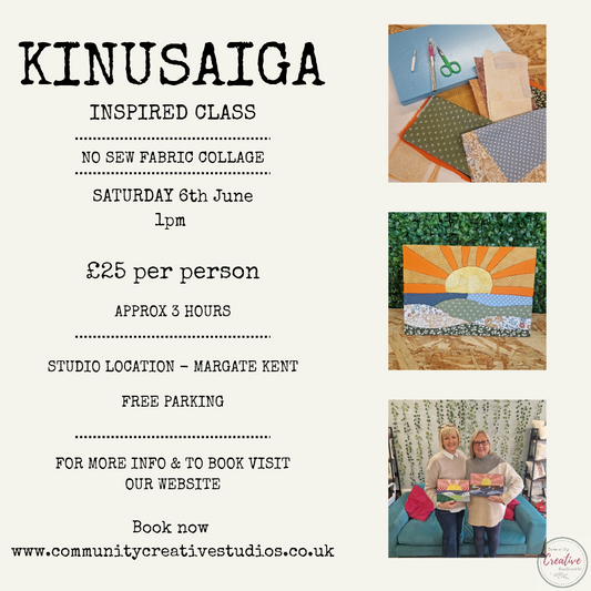 Beginner’s Kinusaiga Class – Fabric Collage Workshop